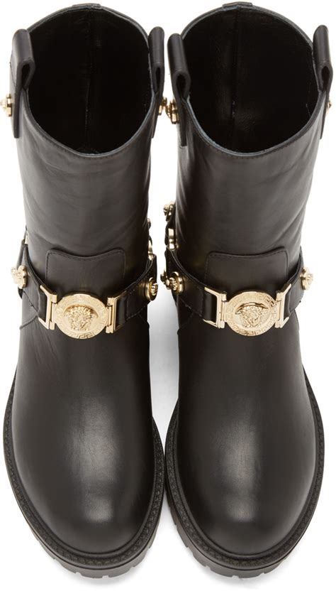 Versace medusa boots